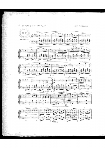 Gutmann - 2 Nocturnes - Score