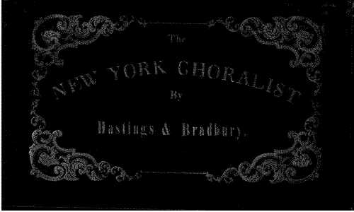 Hastings - The New York Choralist - Score
