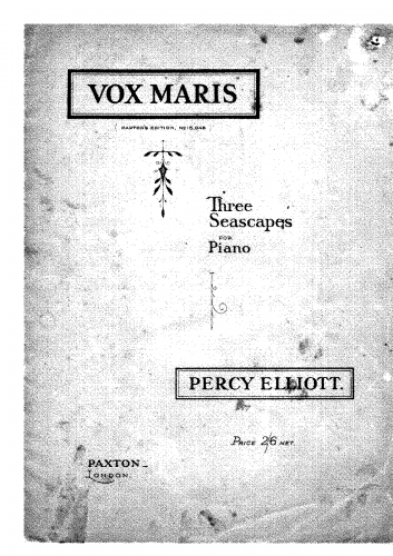 Elliott - Vox Maris - Score