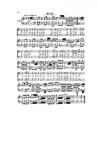 Weyse - Nationalsang - Score