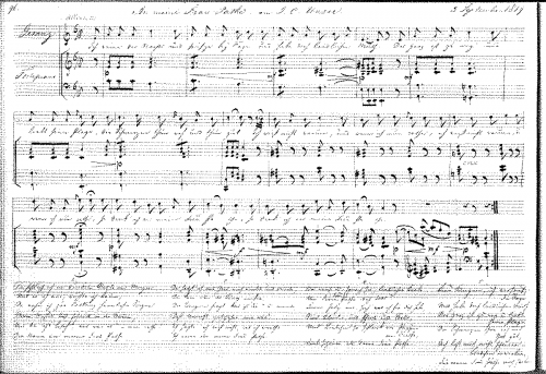 Gerson - An meine Frau Pathe von J. C. Unzer - Score
