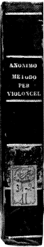 Anonymous - Metodo per Violoncello, 100 Lezzioni - Score