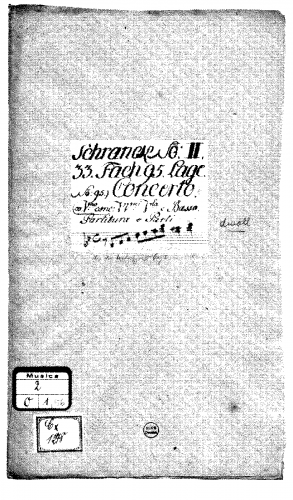 Anonymous - Violin Concerto in D minor - Score