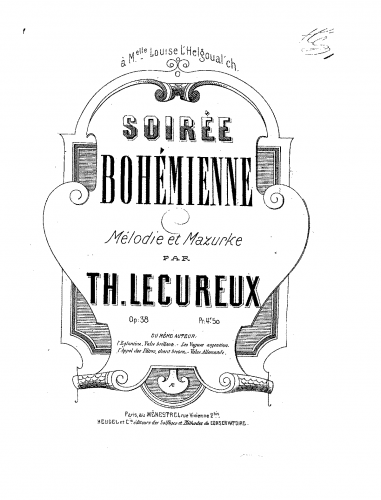 Lécureux - Soirée bohémienne - Score