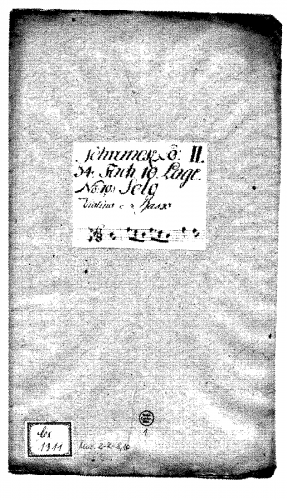 Anonymous - Violin Sonata in B-flat major, Schrank II/34/10 - Score