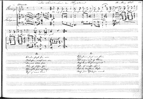 Gerson - Das Töchterchen von Hagedorn - Score