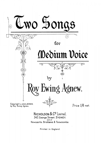 Agnew - 2 Songs - Score