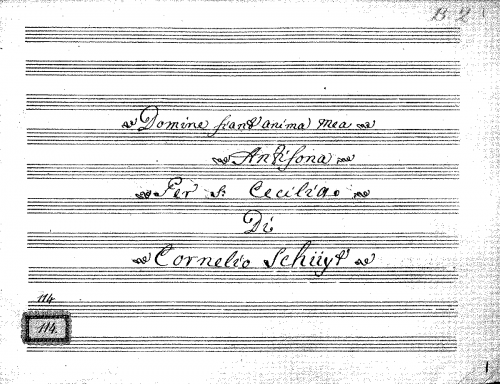 Schuyt - Caecilia motet - Scores and Parts - Score