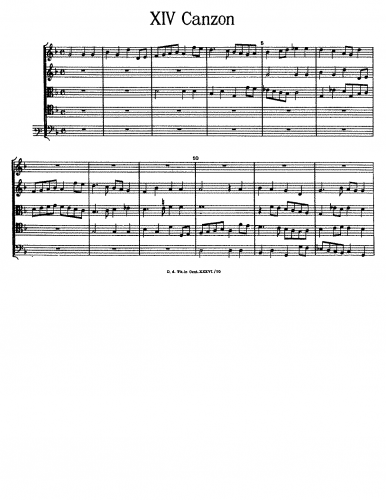 Peuerl - Canzona 2 - Scores and Parts Version 2 (65 bars) - Score