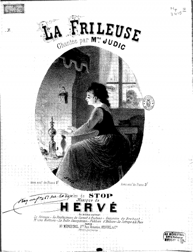 Hervé - La frileuse - Score