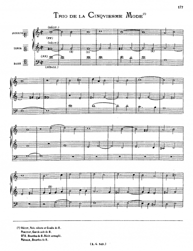 Philips - Trio de la Cinquième Mode - Scores and Parts - Score