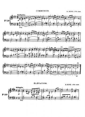 Rinck - 2 Preludes - Score