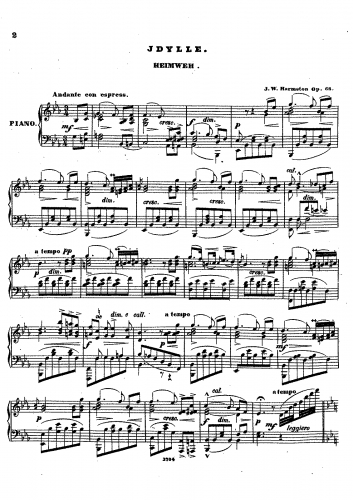 Harmston - Heimweh, Op. 68 - Score