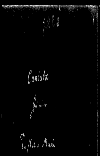 Roman - Cantata in einer Taffel-music 1727 - Score