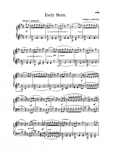 Lanciani - Early Morn - Score