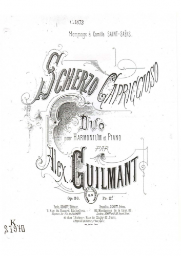 Guilmant - Scherzo capriccioso - Score