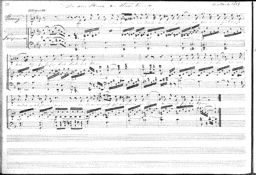 Gerson - Die drey Sterne von Theodor Körner - Score