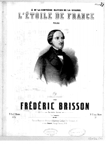 Brisson - L'étoile de France - Incomplete score?