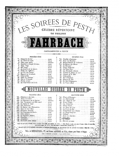 Fahrbach Jr. - Im WaldSous bois - Score