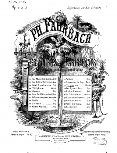Fahrbach Jr. - Tyrolienne - Score