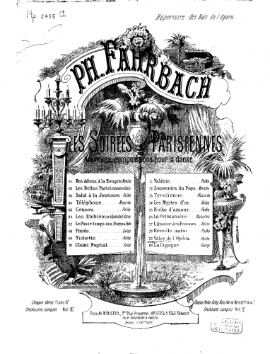 Fahrbach Jr. - Valse de l'opéra - Score