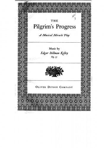 Kelley - The Pilgrim's Progress - Vocal Score - Score