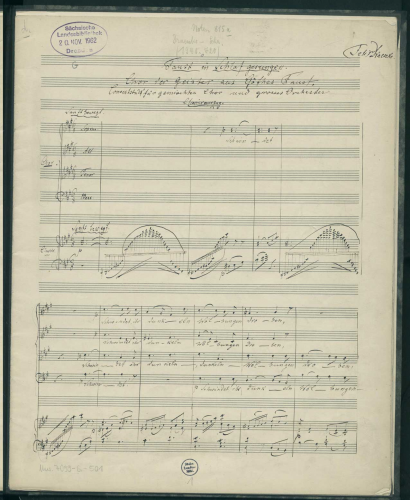 Draeseke - Faust in Schlaf gesungen - Vocal Score - Score