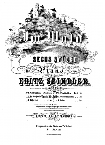 Spindler - Im Wald - Piano Score - 2. An der Quelle