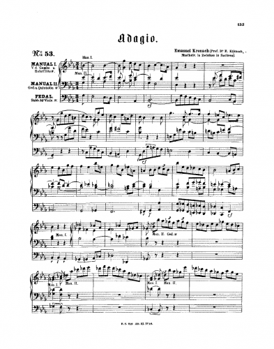 Klitzsch - Adagio in E-flat major - Score
