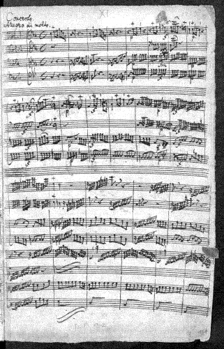 Bach - Harpsichord Concerto in C minor - Score