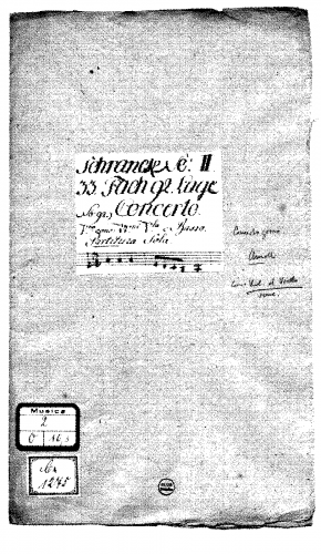 Anonymous - Concerto - Score