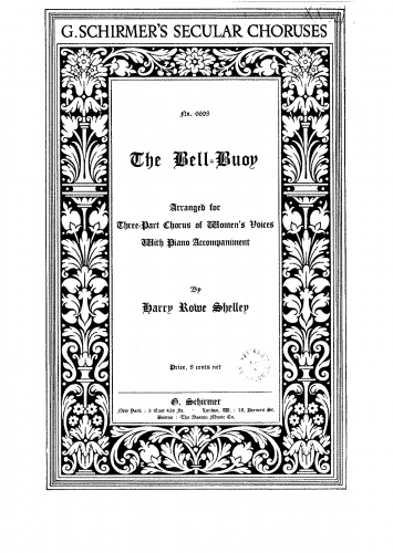 Shelley - The Bell-Buoy - Score