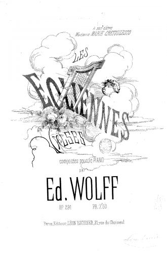 Wolff - Les eoliennes - Piano Score - Score