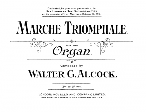 Alcock - Marche Triomphale - Score
