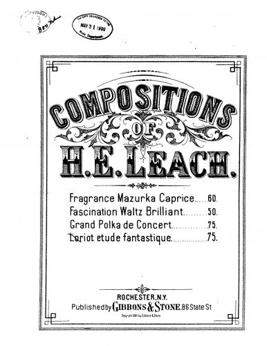 Leach - Loriot - Piano Score - Score