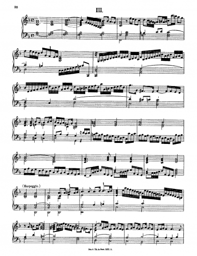 Richter - Suite III in F major - Score