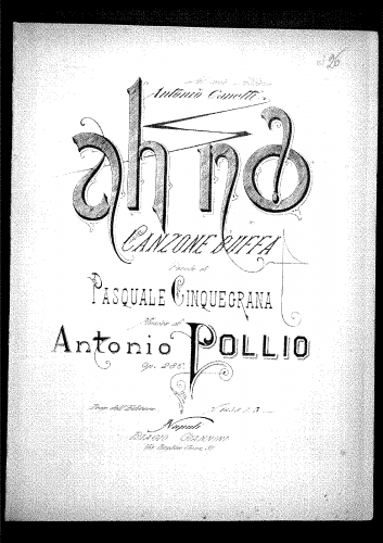 Pollio - Ah no? - complete score