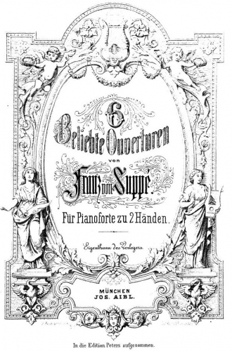 Suppé - 6 Beliebte Ouverturen - Scores and Parts Piano solo - Score