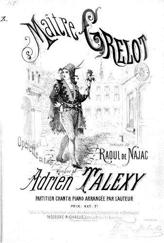 Talexy - Maître Grelot - Vocal Score - Score