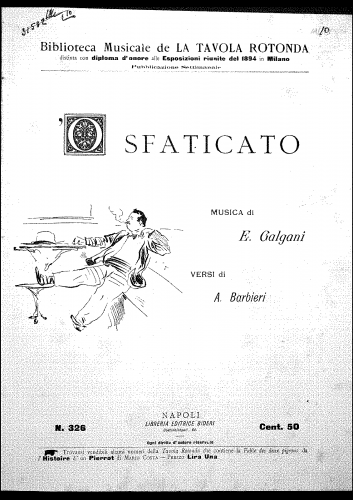 Galgani - 'O sfaticato - Score