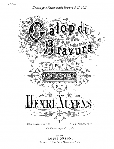 Nuyens - Galop di bravura - Score