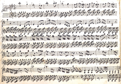 Sborgi - Harpsichord Sonata in D major - Score