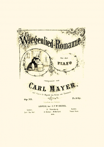 Mayer - Wiegenlied-Romanze, Op. 321 - Score