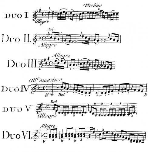 Cambini - 6 Duos for Violin and Viola