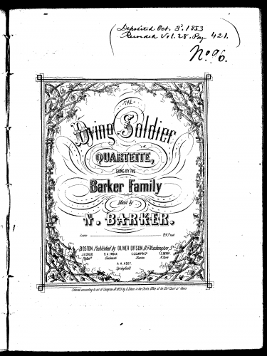 Barker - The Dying Soldier - Score