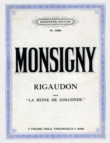 Hermann - Dance Movements from the Works of Great Masters - [[:Category:Monsigny, Pierre-Alexandre|Monsigny]]: Rigaudon from ''La reine de Golconde'' (No. 4)