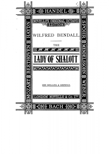 Bendall - The Lady of Shalott - Score