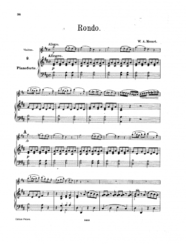 Mozart - Rondo - For Violin and Piano (Hermann)