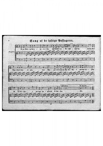 Lorentz - Sang af de lystige Passagerer - Score