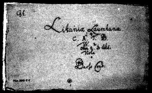 Poppe - Litaniae Lauretanae in G minor - Score